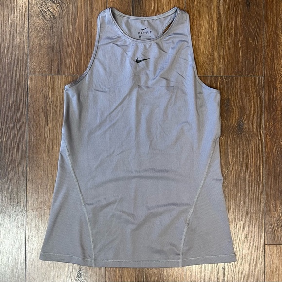 Nike Pro All Over Mesh Tank Gunsmoke/Black SZ SM - Picture 3 of 8